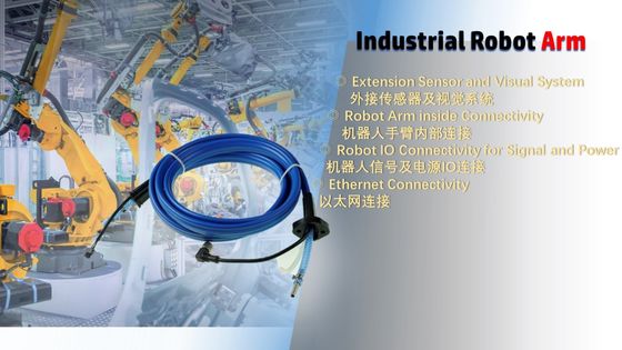 Cảm biến mở rộng lắp ráp ống M12 và hệ thống hình ảnh cho đầu nối IO cánh tay robot