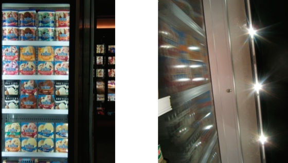 Hiệu suất chiếu sáng LED Siêu thị Tủ lạnh trưng bày dọc