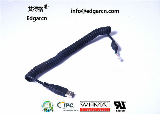 Ul Awg 28 - 10 Dc Cáp mở rộng cung cấp điện Right Angle với nhiều màu