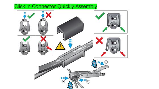 5A-20A Click-In Overmold Connector Automotive Wiring Harness với hỗ trợ cáp tối ưu hóa và đèn thông minh đánh dấu duy nhất