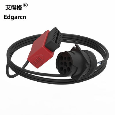 Red Automotive Dây Nịt Dây Điện J1939 9 Pin Deutsch Để Obd2 Cáp Cho Xe Tải