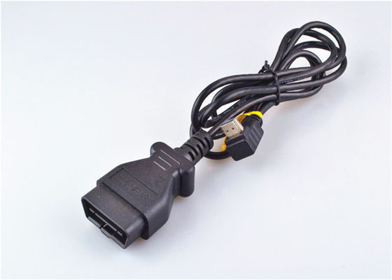 Tùy chỉnh Obd Ii Cáp Chẩn Đoán 16 Pin Nam Cho Nữ Wtih Uốn Tóc Bồng Nối