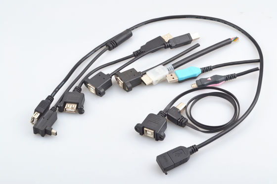 2 cáp truyền dữ liệu tai, USB 2.0 Một loại khuôn ép nhựa nữ