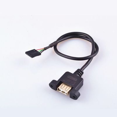 2 cáp truyền dữ liệu tai, USB 2.0 Một loại khuôn ép nhựa nữ